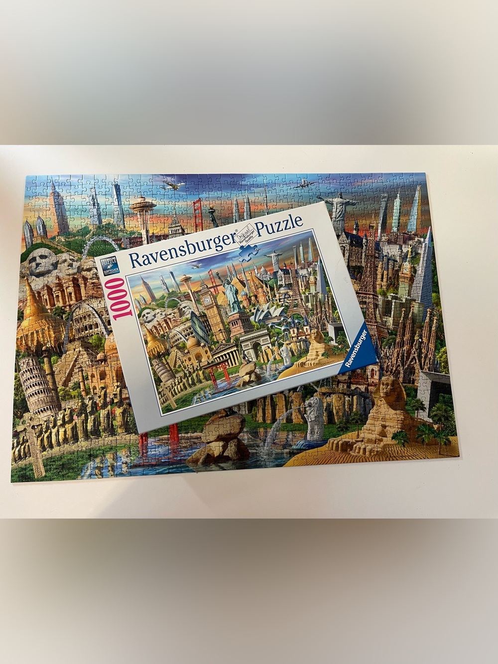 Ravensburger “World Landmarks” 1000 Piece Jigsaw Puzzle- COMPLETE EUC - Picture 5 of 5